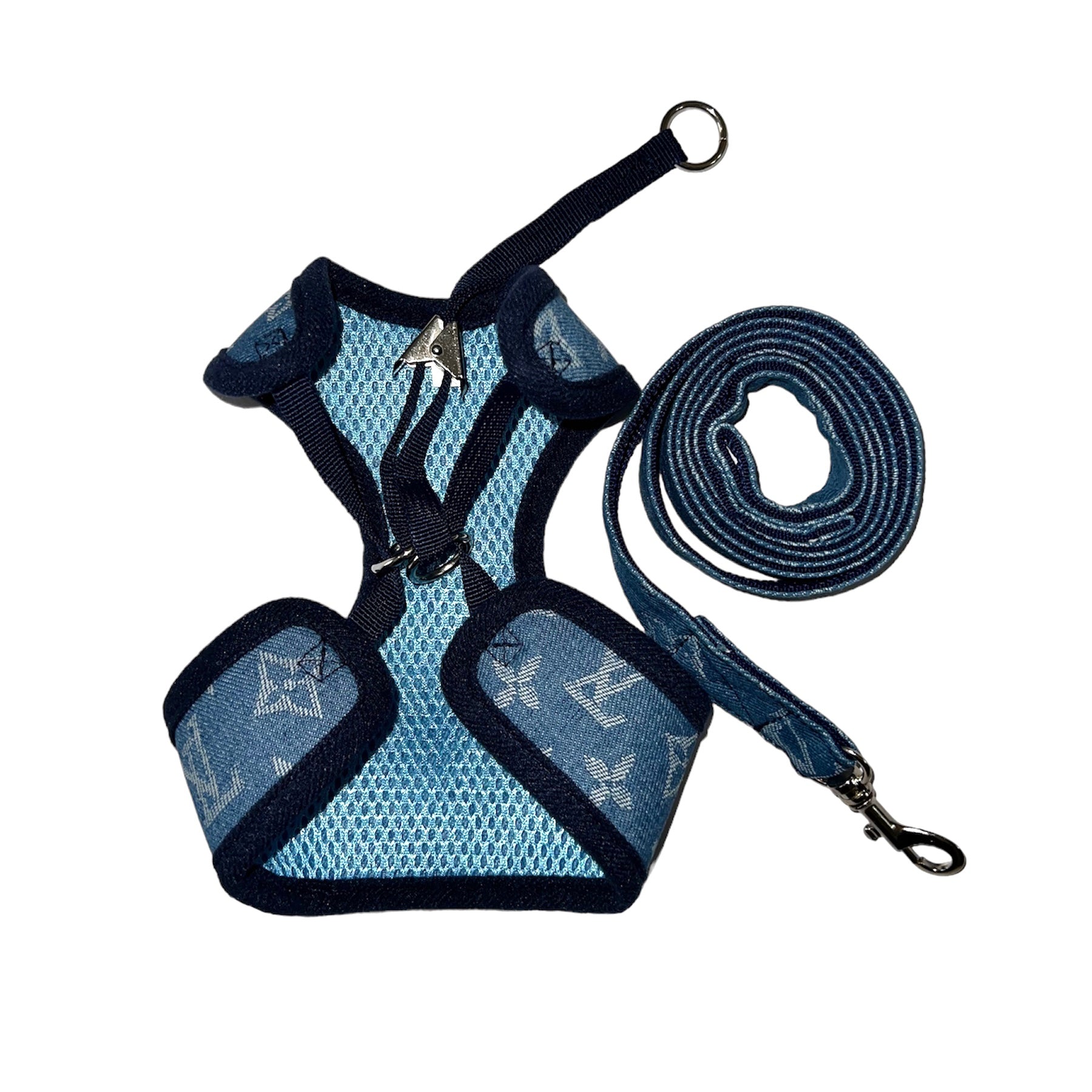Louis Vuitton Blue Harness & Leash Set